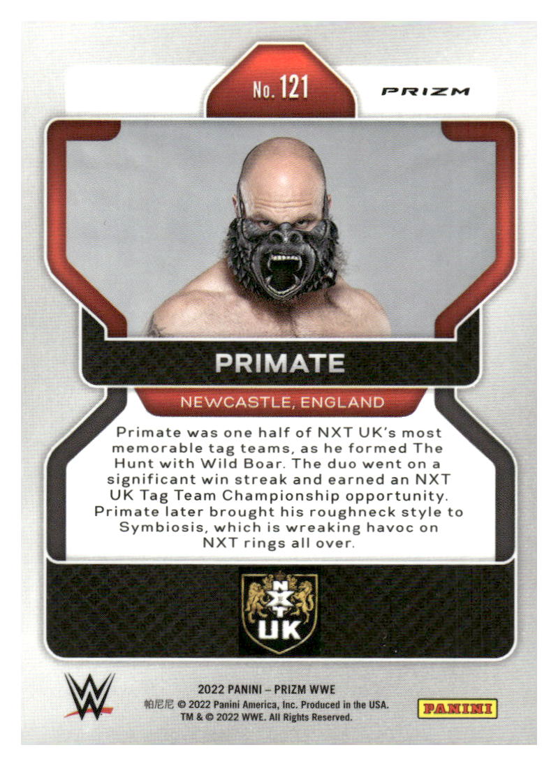2022 Panini Prizm WWE #121 Primate Red, White and Blue