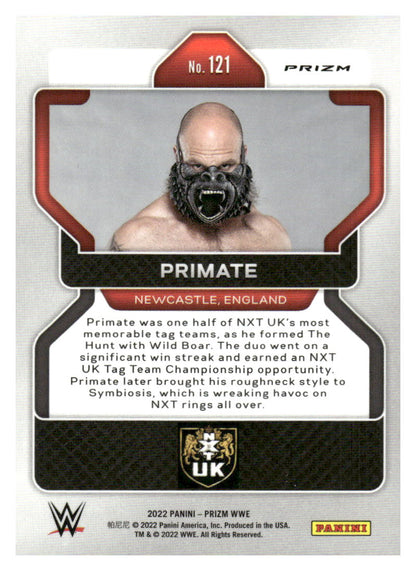 2022 Panini Prizm WWE #121 Primate Red, White and Blue