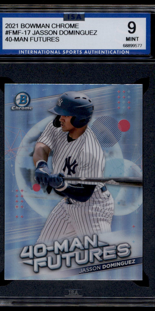2021 Bowman Chrome #FMF-17 Jasson Dominguez 40-Man Futures ISA 9