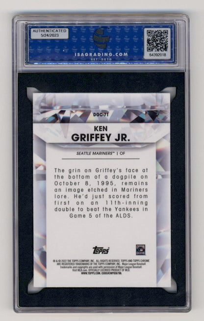 2022 Topps Chrome Update #DGC-71 Ken Griffey Jr. Diamond Greats Die Cuts ISA 10