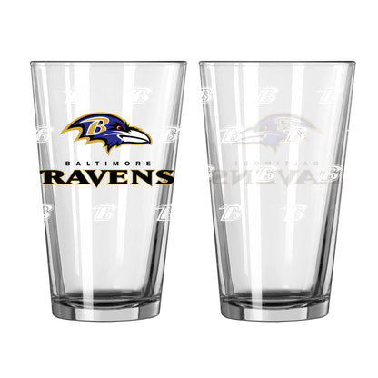NFL Teams 16 oz Pint Glass - Assorted Team & Style Choose your