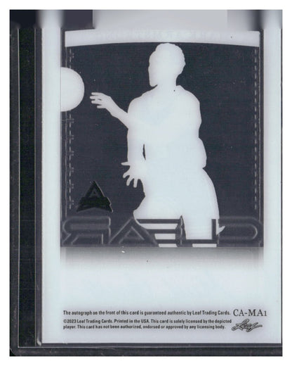 2023 Leaf Trinity #CA-MA1 Mark Armstrong Clear Auto Silver