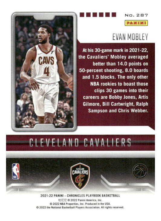 2021-22 Panini Chronicles #287 Evan Mobley