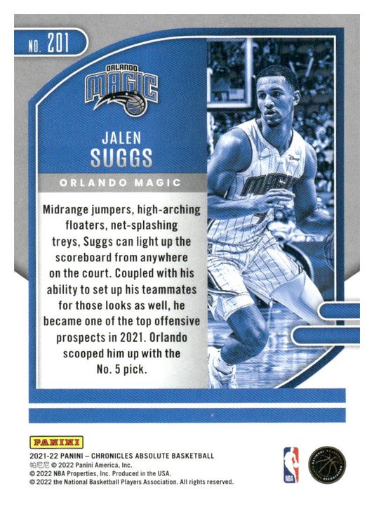 2021-22 Panini Chronicles #201 Jalen Suggs Blue #/99