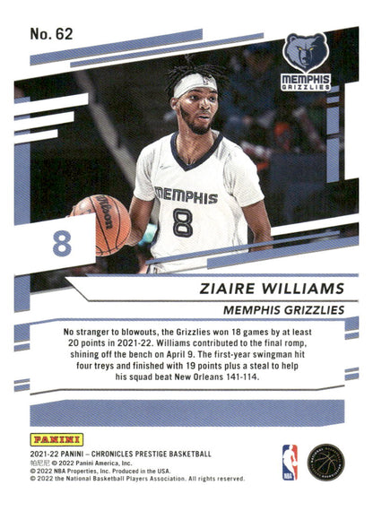 2021-22 Panini Chronicles #62 Ziaire Williams