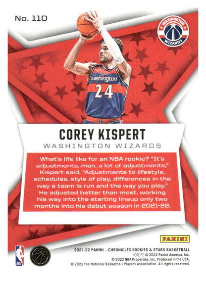 2021-22 Panini Chronicles #110 Corey Kispert