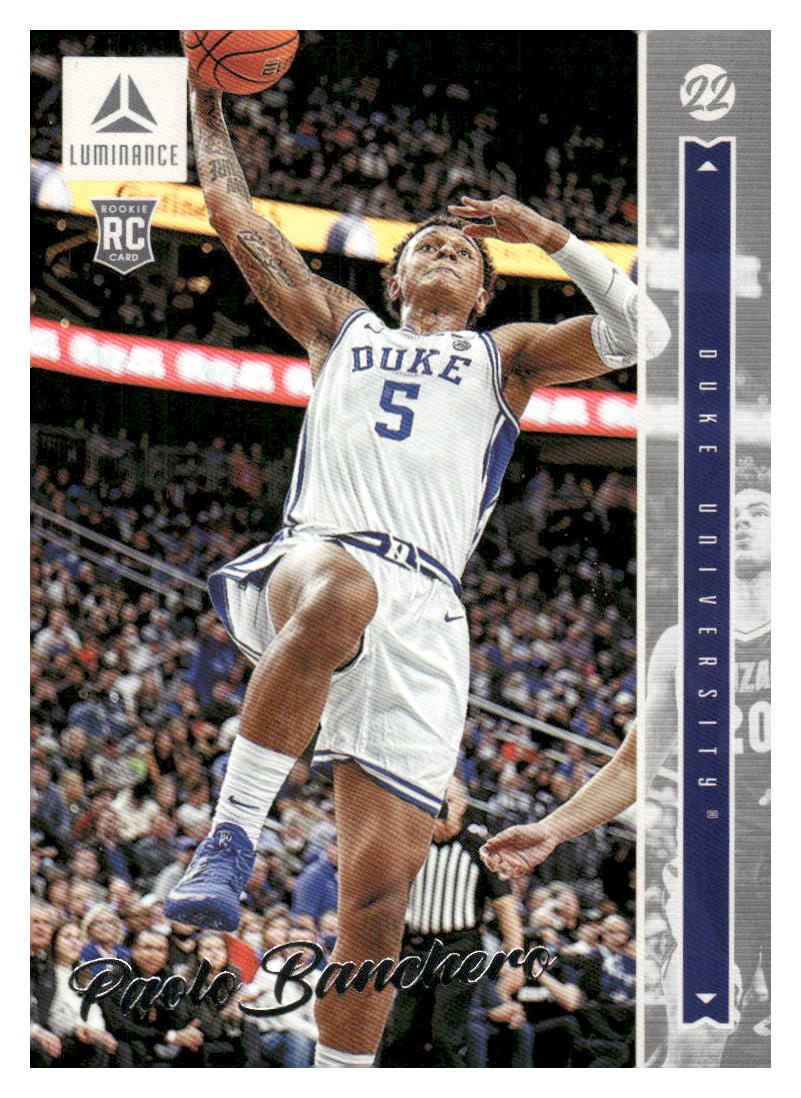 2022 Panini Chronicles Draft Picks #2 Paolo Banchero Luminance
