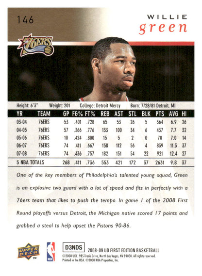 2008-09 Upper Deck #146 Willie Green