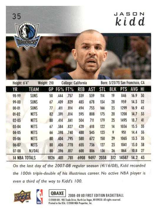 2008-09 Upper Deck First Edition #35 Jason Kidd