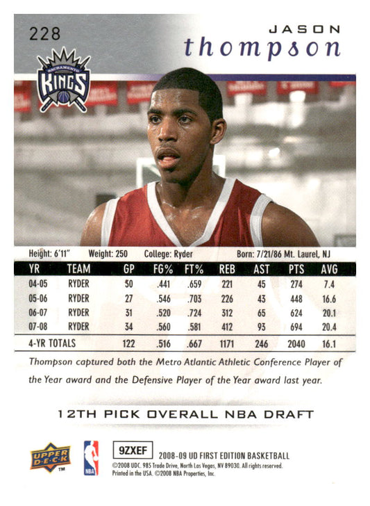 2008-09 Upper Deck First Edition #228 Jason Thompson