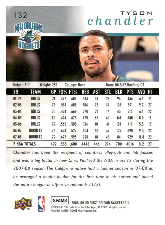 2008-09 Upper Deck #132 Tyson Chandler