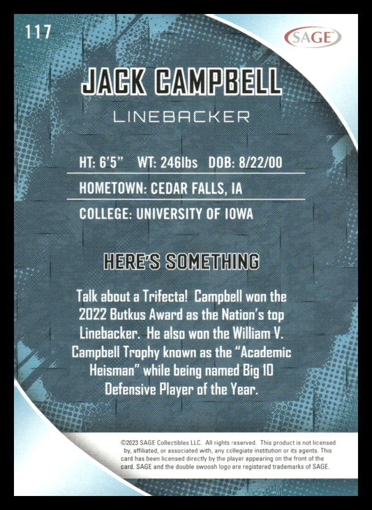 2023 SAGE HIT #117 Jack Campbell
