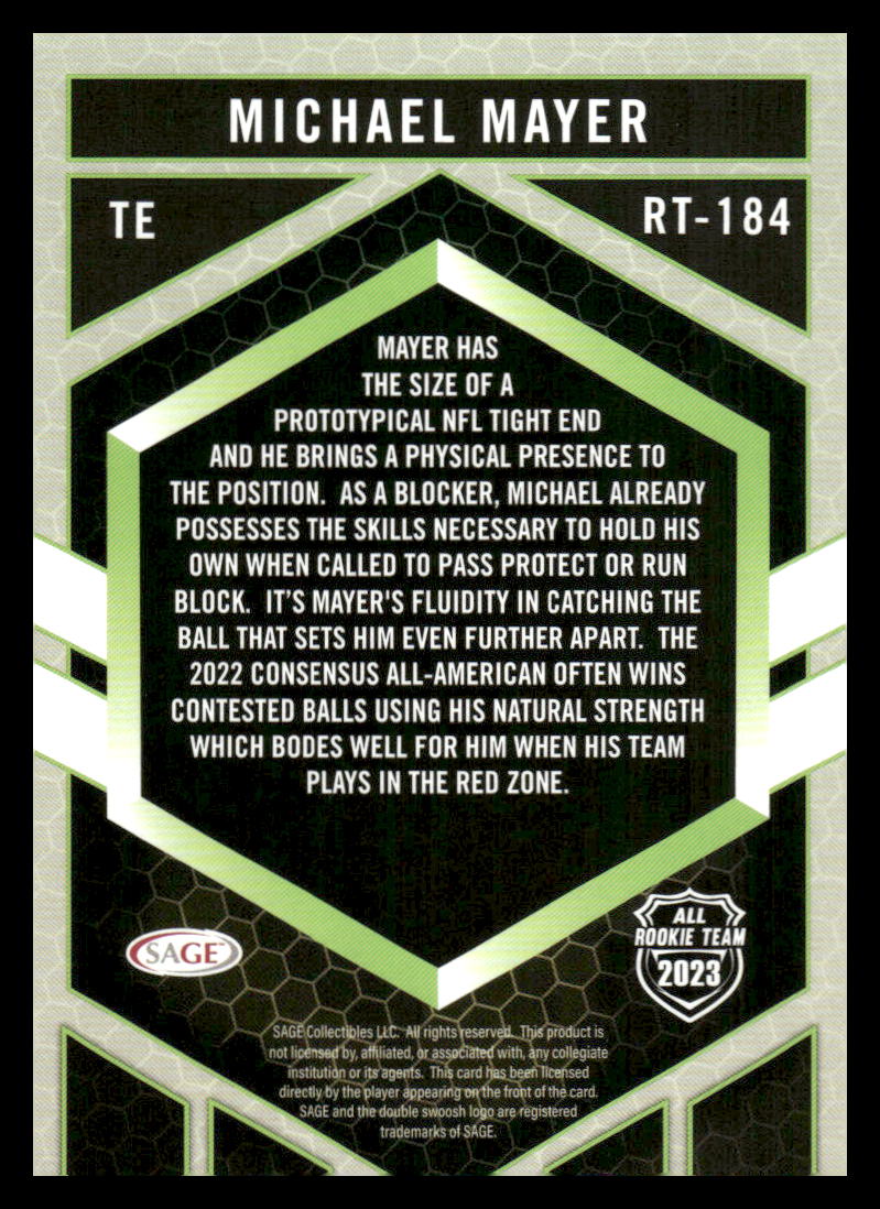 2023 SAGE HIT #RT-184 Michael Mayer