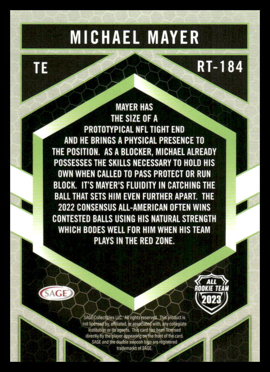 2023 SAGE HIT #RT-184 Michael Mayer