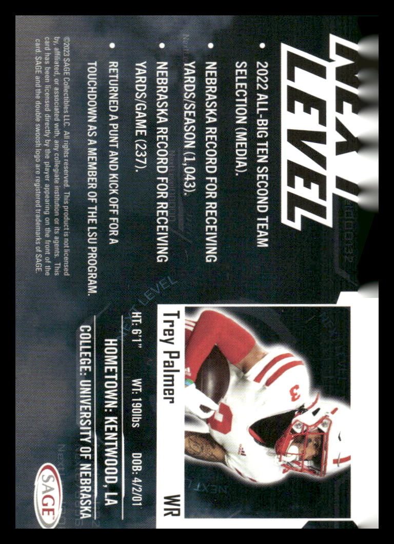 2023 SAGE HIT #197 Trey Palmer