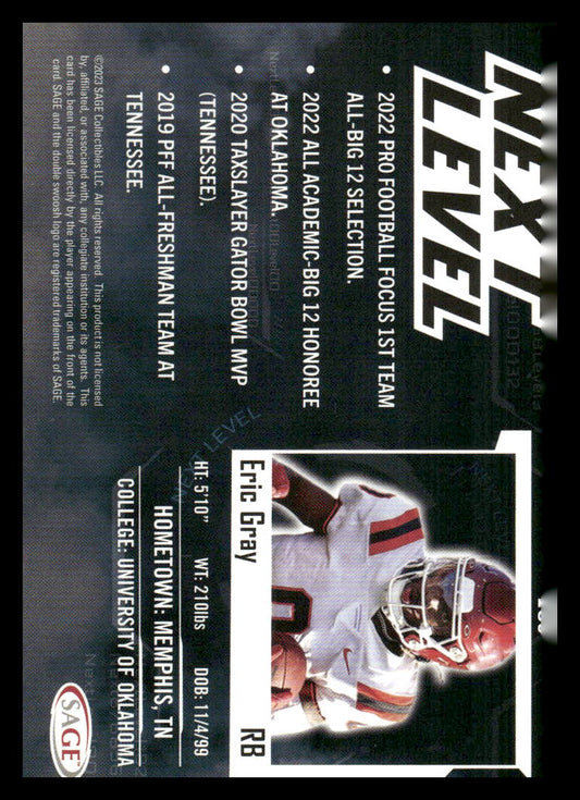 2023 SAGE HIT #189 Eric Gray
