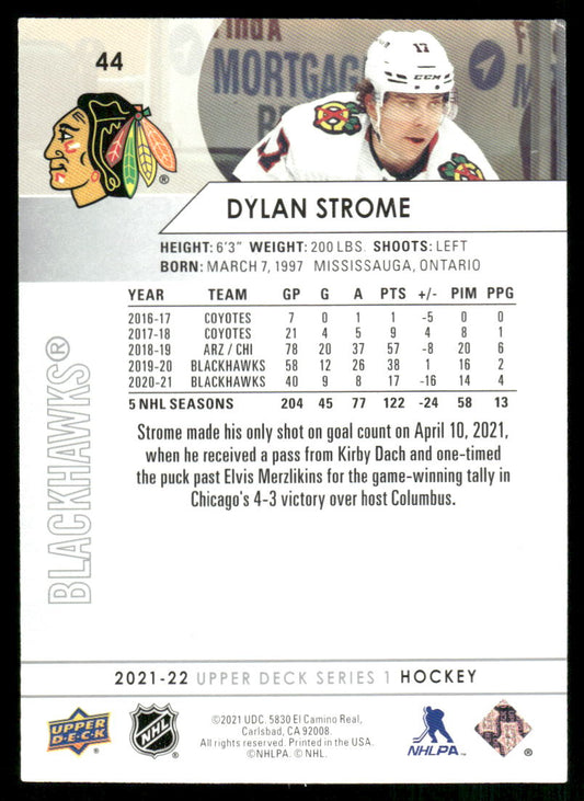 2021-22 Upper Deck #44 Dylan Strome