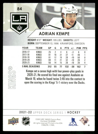 2021-22 Upper Deck #84 Adrian Kempe