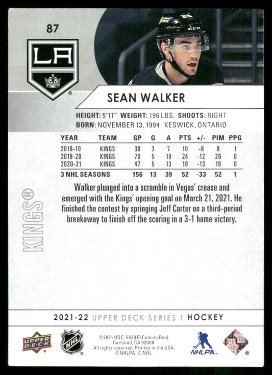2021-22 Upper Deck #87 Sean Walker