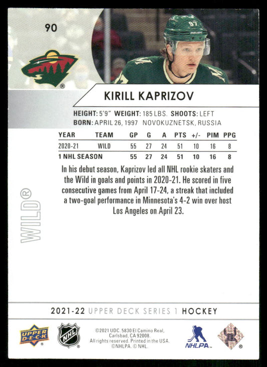 2021-22 Upper Deck #90 Kirill Kaprizov French