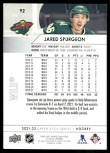 تحميل الصورة إلى عارض المعرض، 2021-22 Upper Deck #92 Jared Spurgeon
