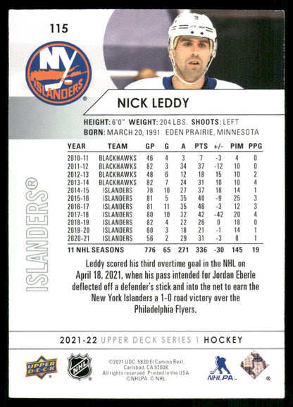 2021-22 Upper Deck #115 Nick Leddy