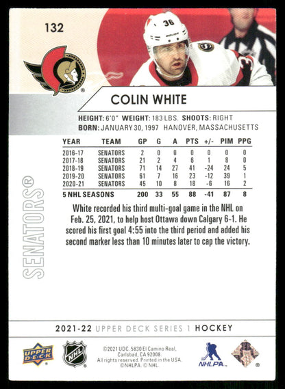 2021-22 Upper Deck #132 Colin White