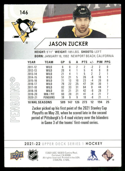 2021-22 Upper Deck #146 Jason Zucker