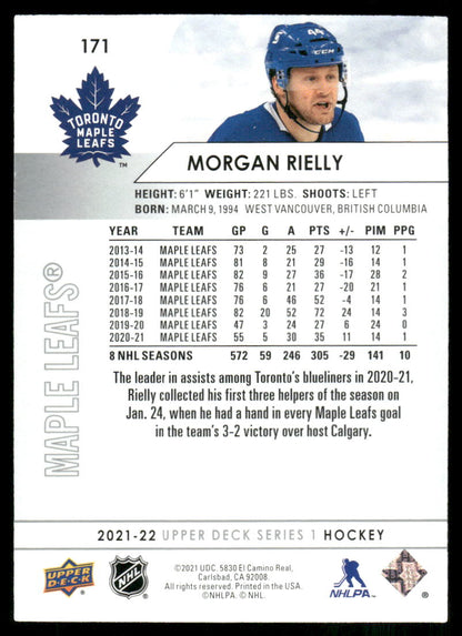 2021-22 Upper Deck #171 Morgan Rielly