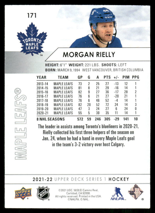 2021-22 Upper Deck #171 Morgan Rielly