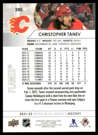 2021-22 Upper Deck #280 Christopher Tanev