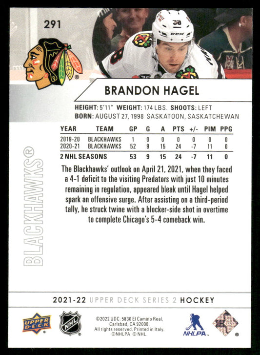2021-22 Upper Deck #291 Brandon Hagel