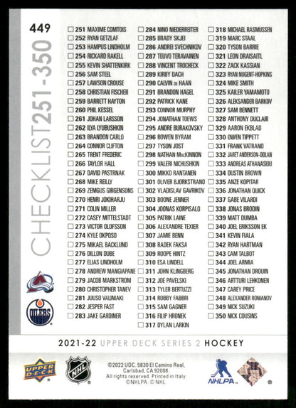2021-22 Upper Deck #449 Nathan MacKinnon / Leon Draisaitl