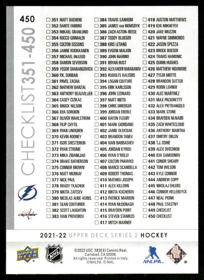 2021-22 Upper Deck #450 Nikita Kucherov / Alex Ovechkin