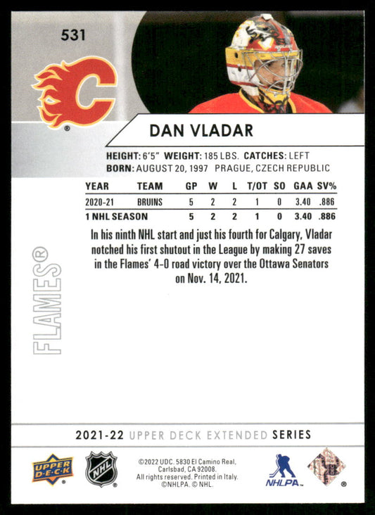 2021-22 Upper Deck #531 Dan Vladar