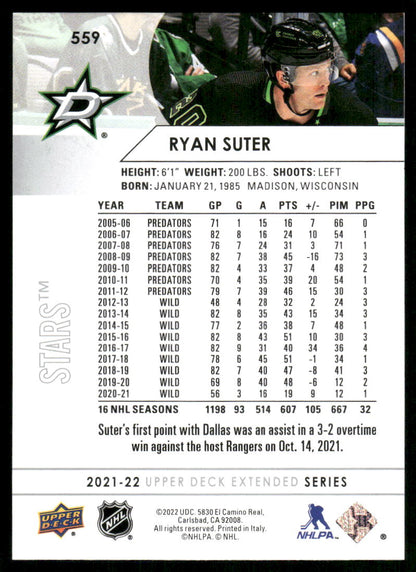 2021-22 Upper Deck #559 Ryan Suter