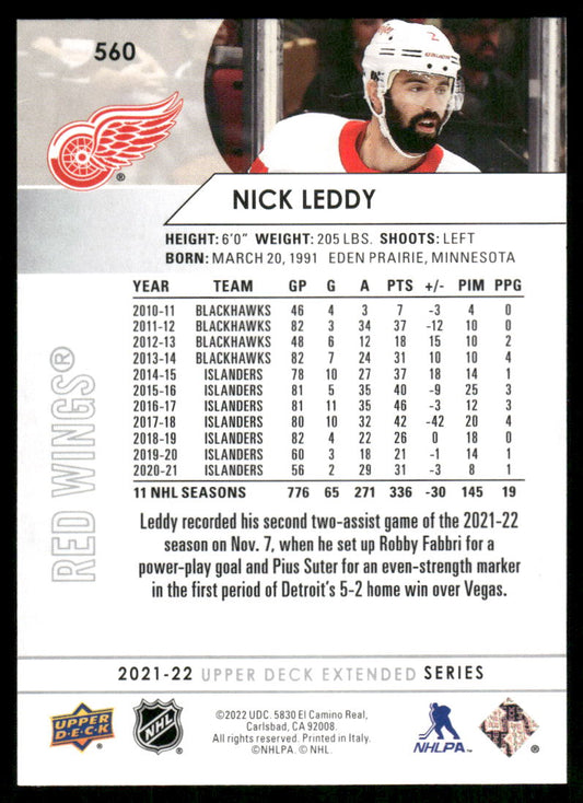 2021-22 Upper Deck #560 Nick Leddy