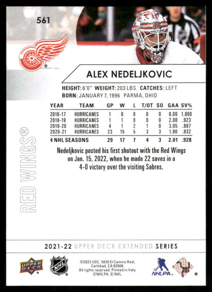 2021-22 Upper Deck #561 Alex Nedeljkovic