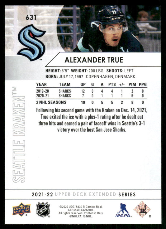 2021-22 Upper Deck #631 Alexander True