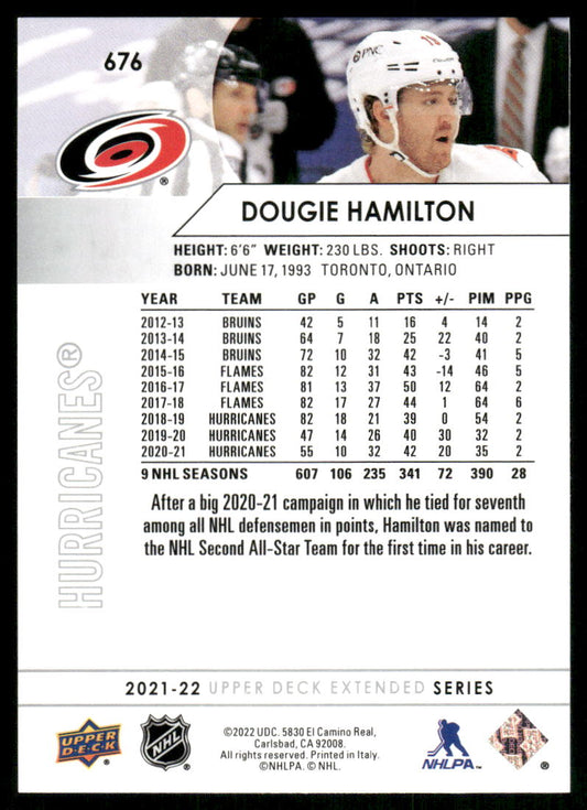 2021-22 Upper Deck #676 Dougie Hamilton