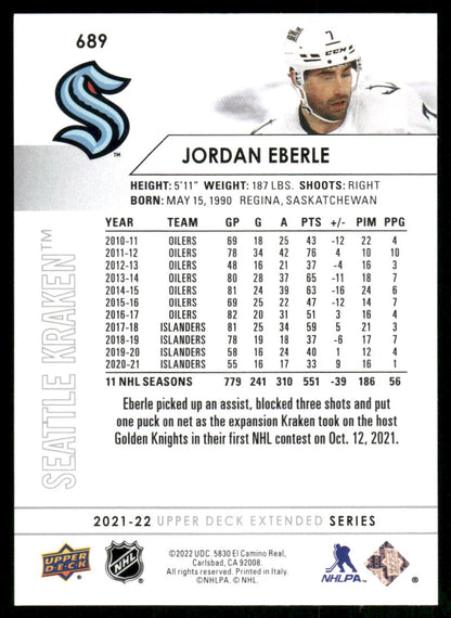 2021-22 Upper Deck #689 Jordan Eberle