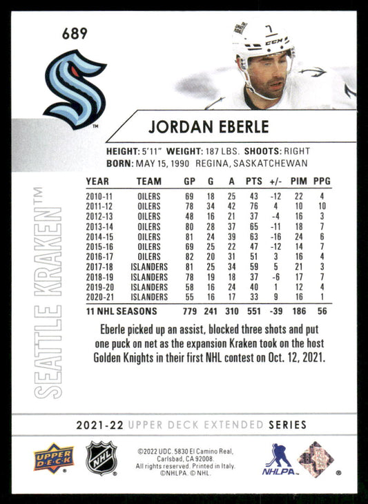 2021-22 Upper Deck #689 Jordan Eberle