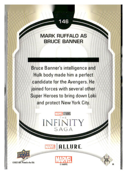 2022 Upper Deck Allure Marvel Studios #146 Mark Ruffalo as Hulk Blue Line