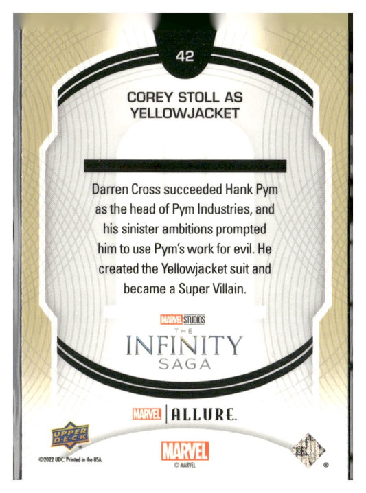 2022 Upper Deck Allure Marvel Studios #42 Corey Stoll as Yellowjacket
