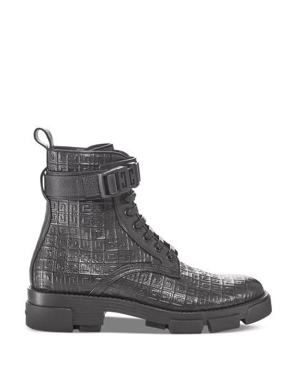 Givenchy Men's Terra Embossed Logo Boots SIZE 10M / 43EU
