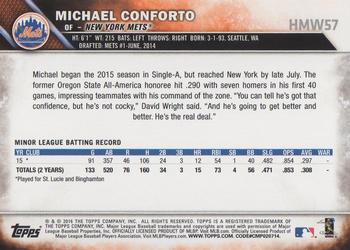 2016 Topps Holiday #HMW57 - Michael Conforto ASR, RC - New York Mets