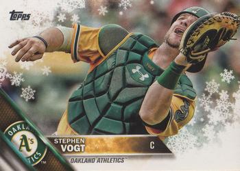 2016 Topps Holiday #HMW187 - Stephen Vogt - Oakland Athletics