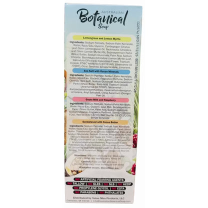 Australian Botanical Soap 8 Bars Variety Pack(6.8 oz Each)