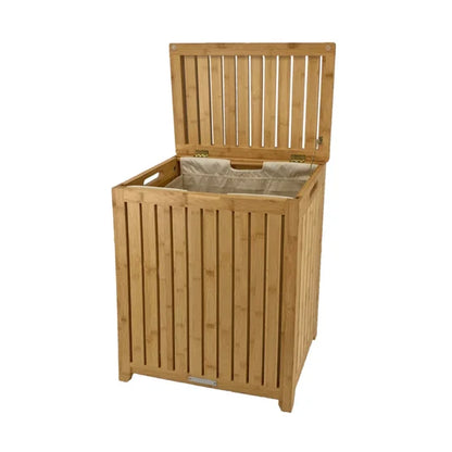 Oceanstar Bamboo Laundry Hamper 24.75”H x 13.25 ”D x 20.13”W