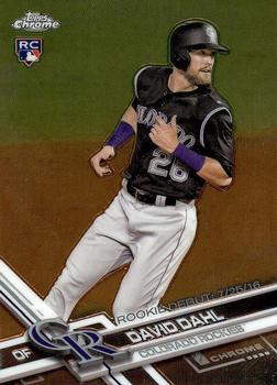 2017 Topps Chrome David Dahl Rookie #HMT100 Colorado Rockies